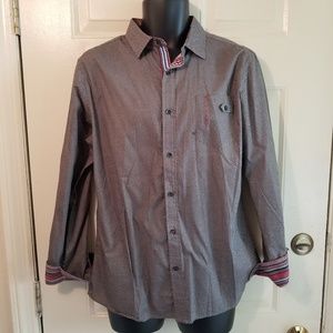 BKE Buckle Smash Long Sleeve Flip Cuff Shirt